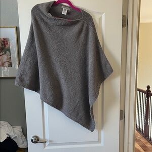 Barefoot Dreams CozyChic Light Gray Knit Hoodie